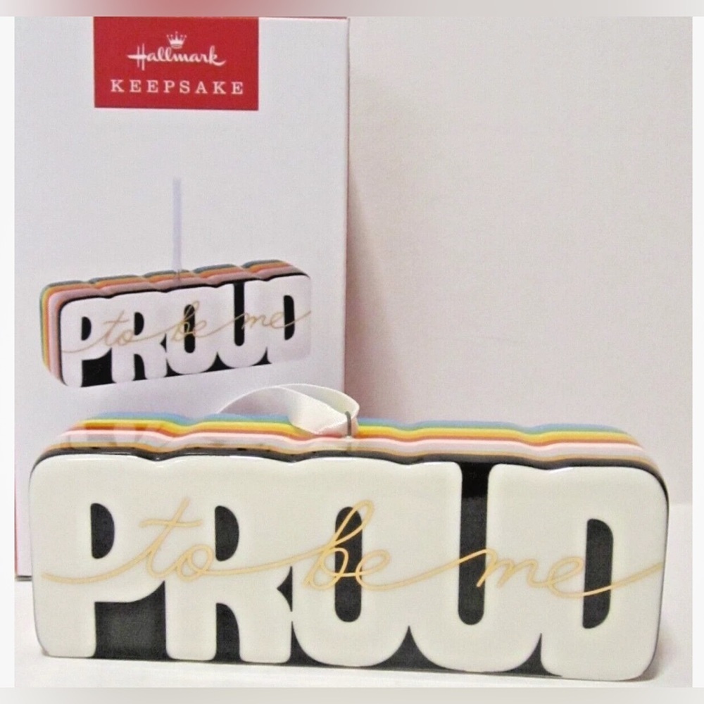 Hallmark 2023 PROUD to be me Pride Holiday Christmas Ornament Brand NEW in box